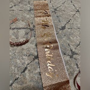 5th birthday sash and tiara set 👑💫✨💗